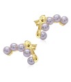 Beautiful Pearl Silver Stud Earring STS-5671